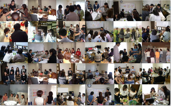 共創マーケティングのセッションで社員同士が対話している様子