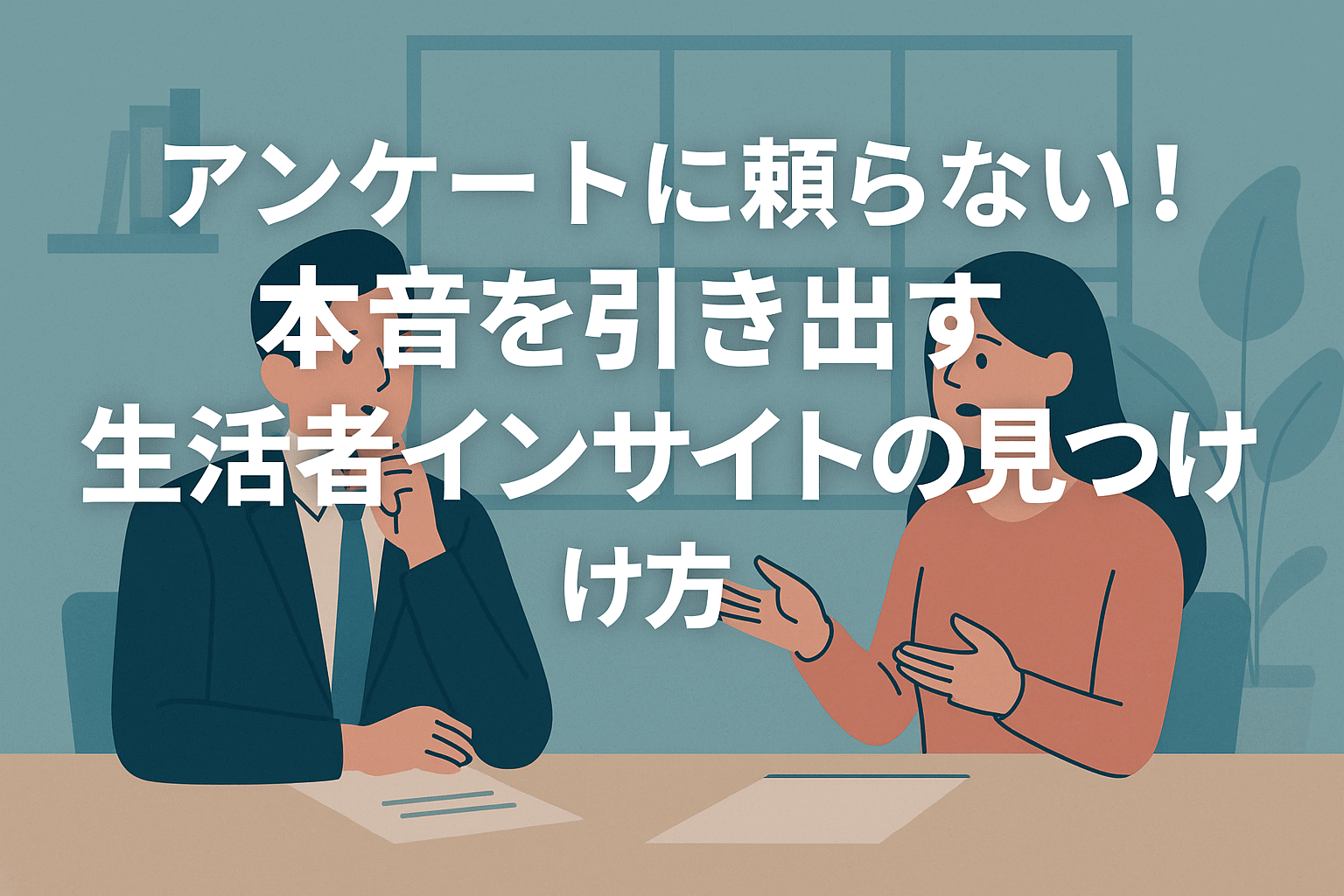 アンケートに頼らない！本音を引き出す生活者インサイトの見つけ方 アイキャッチ