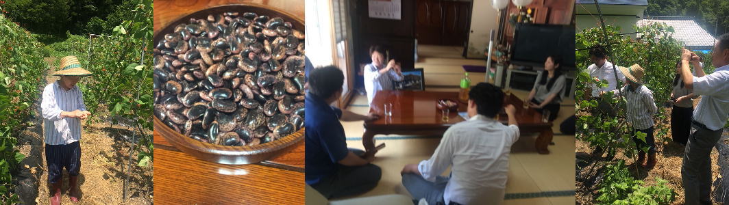 生産者農家さんを訪問した際の様子。共創の現場での対話風景