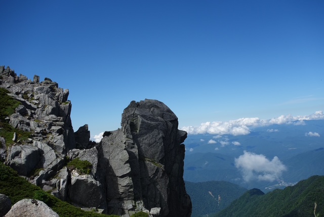 宝剣岳山頂からの景色2 宝剣岳山頂の絶景2